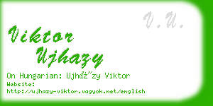 viktor ujhazy business card